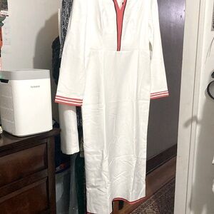 Pretty white dress from Stylewe. XL, new. MIDI length, back zipper/long sleeves.